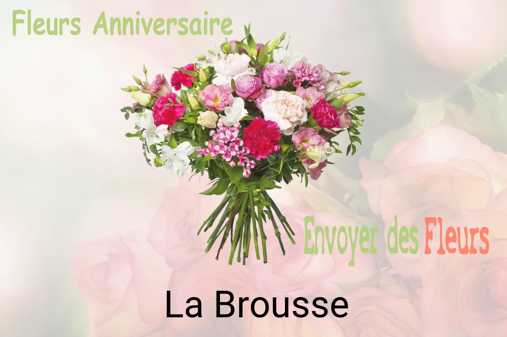 Bouquet de fleurs d’anniversaire livré à La Brousse