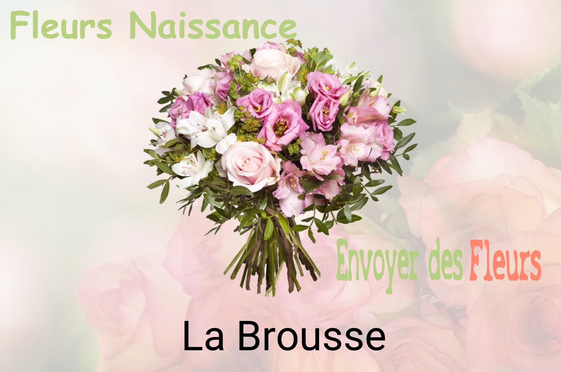 Bouquet de fleurs de naissance livré à La Brousse